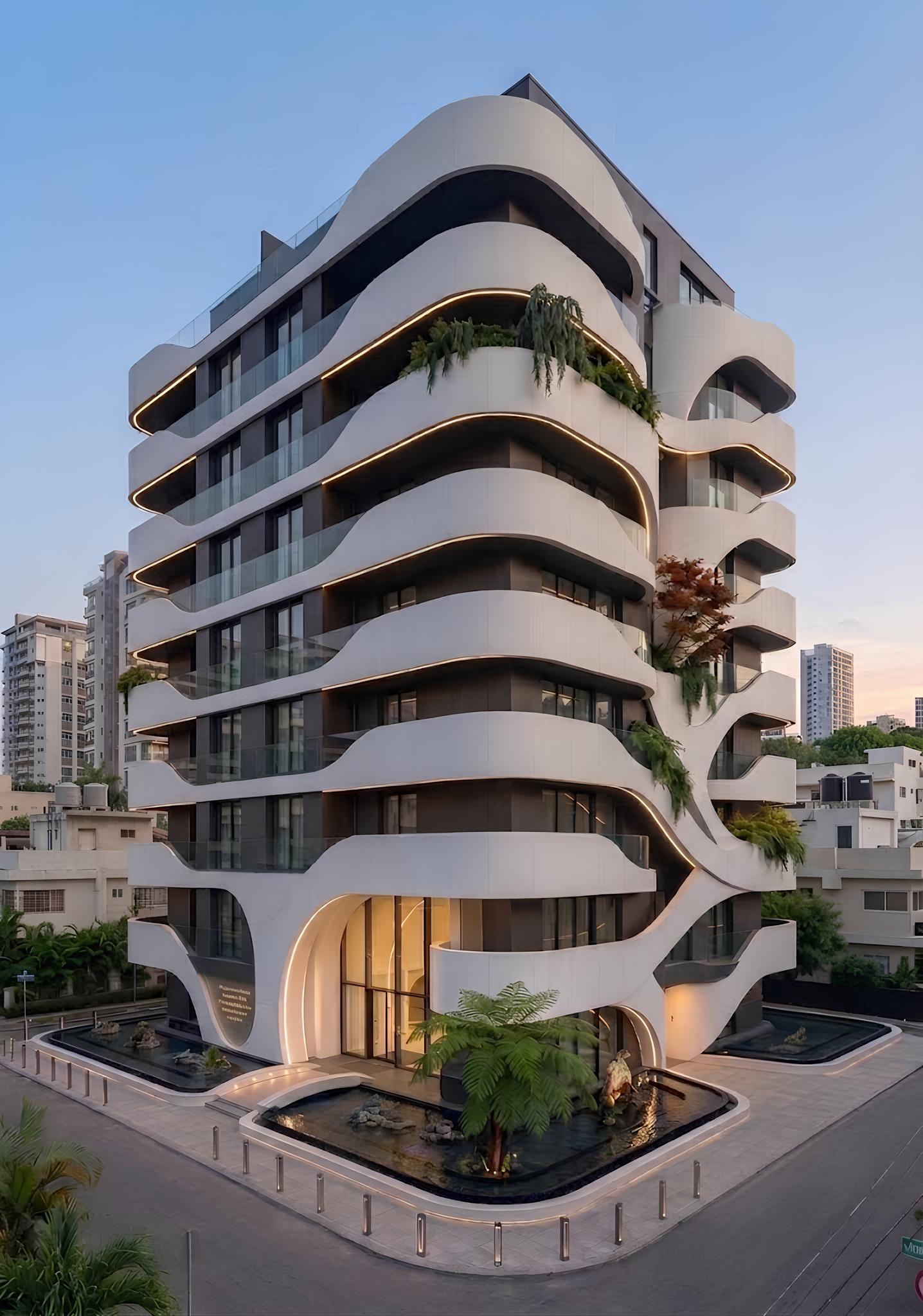 Torre DA 21, render esterno della torre a Bellavista, Santo Domingo